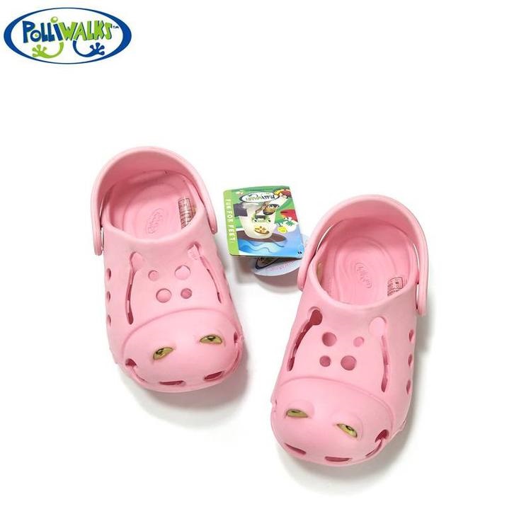 款polliwalks童鞋3D瓢虫个性儿童洞洞鞋户外沙滩鞋儿童拖鞋防滑宝宝凉鞋夏季